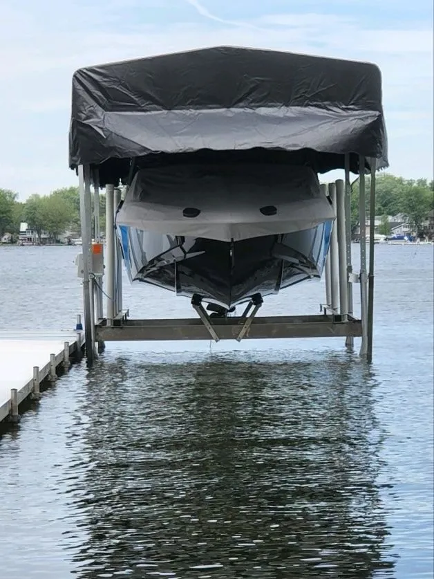 Easier to remove boat lifts in the fall out of a mucky lake bottom