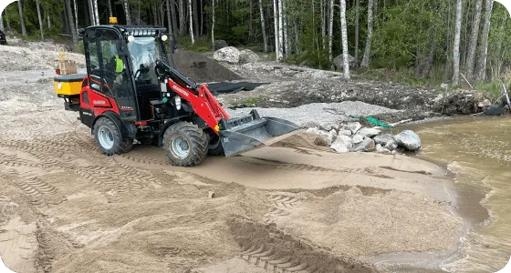 Helps sand drain water from large rains